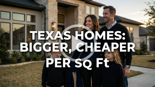 Texas Homes: Bigger, Cheaper per Sq Ft | https://debbiewarford.com/flatfeelistings