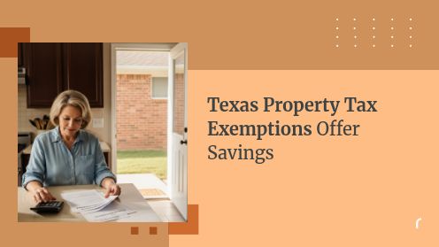 Texas Property Tax Exemptions Offer Savings | https://debbiewarford.com/flatfeelistings
